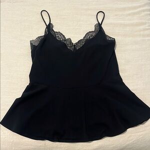 Express Black Lace Trim Cami